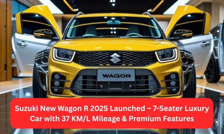Suzuki New Wagon R 2025 Launched – 7-Seater Luxury Car with 37 KM/L Mileage & Premium Features